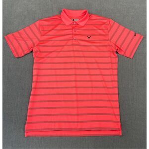 Callaway Polo Shirt Mens S Red Golf Performance Athletic Opti‎ Dri Casual Resort